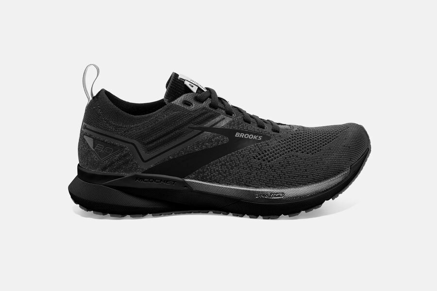 Brooks Israel Ricochet 3 Road Running Shoes Womens - Black - FBE-892436